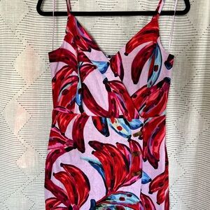 House of Harlow 1960 Red and Purple Jumpsuit
